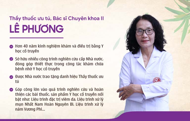 Bác sĩ Lê Phương - chuyên gia hơn 40 năm kinh nghiệm trong lĩnh vực da liễu